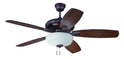 Craftmade Forza FZA52OB5C1 52" Ceiling Fan with Blades Included in Oiled Bronze