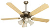 Craftmade - K10631 - 52" Ceiling Fan Motor with Blades Included - Pro Builder 203 - Brushed Satin Nickel