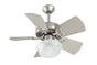 Craftmade - K10149 - 30" Ceiling Fan Motor with Blades Included - Piccolo - Brushed Satin Nickel
