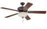 Craftmade - K11103 - 52" Ceiling Fan Motor with Blades Included - Pro Builder 202 - Aged Bronze Textured