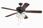 Craftmade - K11109 - 52" Ceiling Fan Motor with Blades Included - Pro Builder 204 - Aged Bronze Textured