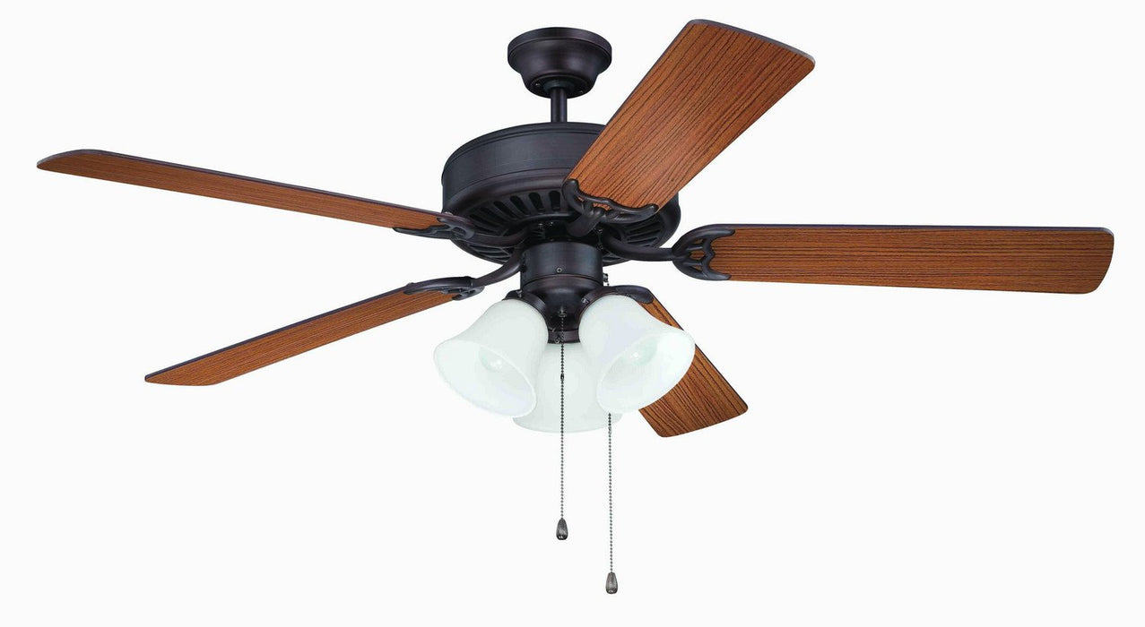 Craftmade - K11111 - 52" Ceiling Fan Motor with Blades Included - Pro Builder 205 - Aged Bronze Brushed