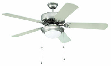 Craftmade - K11128 - 52" Ceiling Fan Motor with Blades Included - Pro Builder 209 - Brushed Satin Nickel