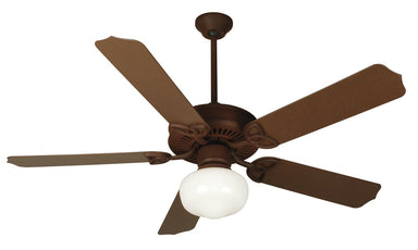 Craftmade - K11152 - 52" Ceiling Fan Motor with Blades Included - Outdoor Patio Fan - Rustic Iron