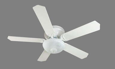 Craftmade - K11165 - 52" Ceiling Fan Motor with Blades Included - Pro Contemporary Flushmount - White