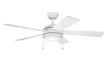 Kichler - 300173MWH - 52``Ceiling Fan - Starkk - Matte White