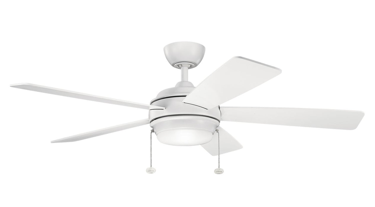 Kichler - 300173MWH - 52``Ceiling Fan - Starkk - Matte White