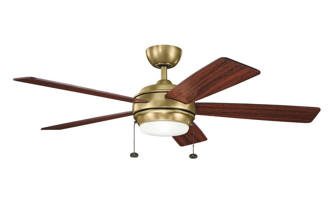 Kichler - 300173NBR - 52``Ceiling Fan - Starkk - Natural Brass