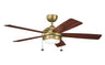 Kichler - 300173NBR - 52``Ceiling Fan - Starkk - Natural Brass