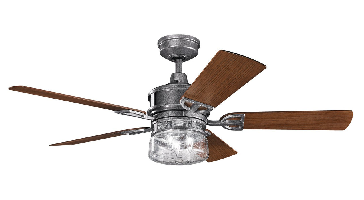 Kichler - 310139WSP - 52``Ceiling Fan - Lyndon Patio - Weathered Steel Powder Coat