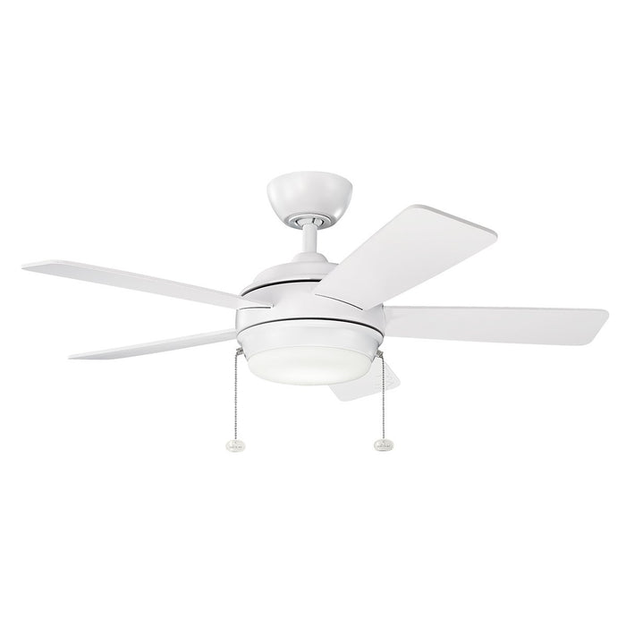 Kichler - 330171MWH - 42``Ceiling Fan - Starkk - Matte White