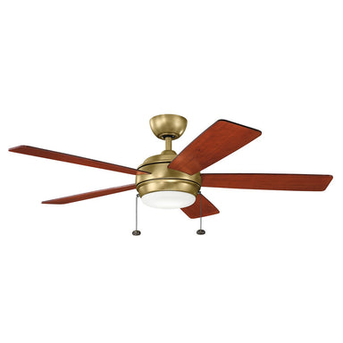 Kichler - 330174NBR - 52``Ceiling Fan - Starkk - Natural Brass