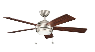 Kichler - 330174NI - 52``Ceiling Fan - Starkk - Brushed Nickel