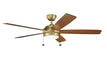 Kichler - 330180NBR - 60``Ceiling Fan - Starkk - Natural Brass