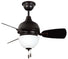 Craftmade - DA30OBG3-WG - 30" Ceiling Fan w/Blades and Light Kit - Dane - Oiled Bronze Gilded