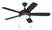 Craftmade - HE52OBG5-WG-LED - 52''Ceiling Fan - Helios - Oiled Bronze Gilded