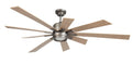 Craftmade - KAT72PT9 - 72" Ceiling Fan w/Blades and Light Kit - Katana - Pewter