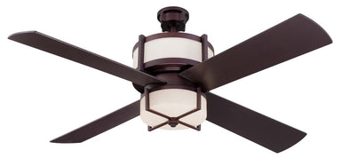 Craftmade Midoro MO56OB4-WG 56" Ceiling Fan w/Blades and Light Kit in Oiled Bronze