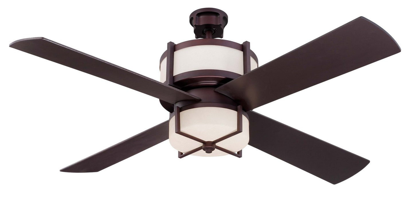 Craftmade - MO56OB4-WG - 56" Ceiling Fan w/Blades and Light Kit - Midoro - Oiled Bronze