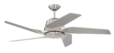 Craftmade Solo Encore SOE54BNK5 54" Ceiling Fan w/Blades and Light Kit in Brushed Polished Nickel