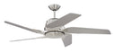 Craftmade - SOE54BNK5 - 54" Ceiling Fan w/Blades and Light Kit - Solo Encore - Brushed Polished Nickel