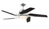 Craftmade Solo Encore SOE54CH5 54" Ceiling Fan w/Blades and Light Kit in Chrome