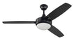 Craftmade - TG52GBK3 - 52" Ceiling Fan w/Blades and Light Kit - Targas - Gloss Black