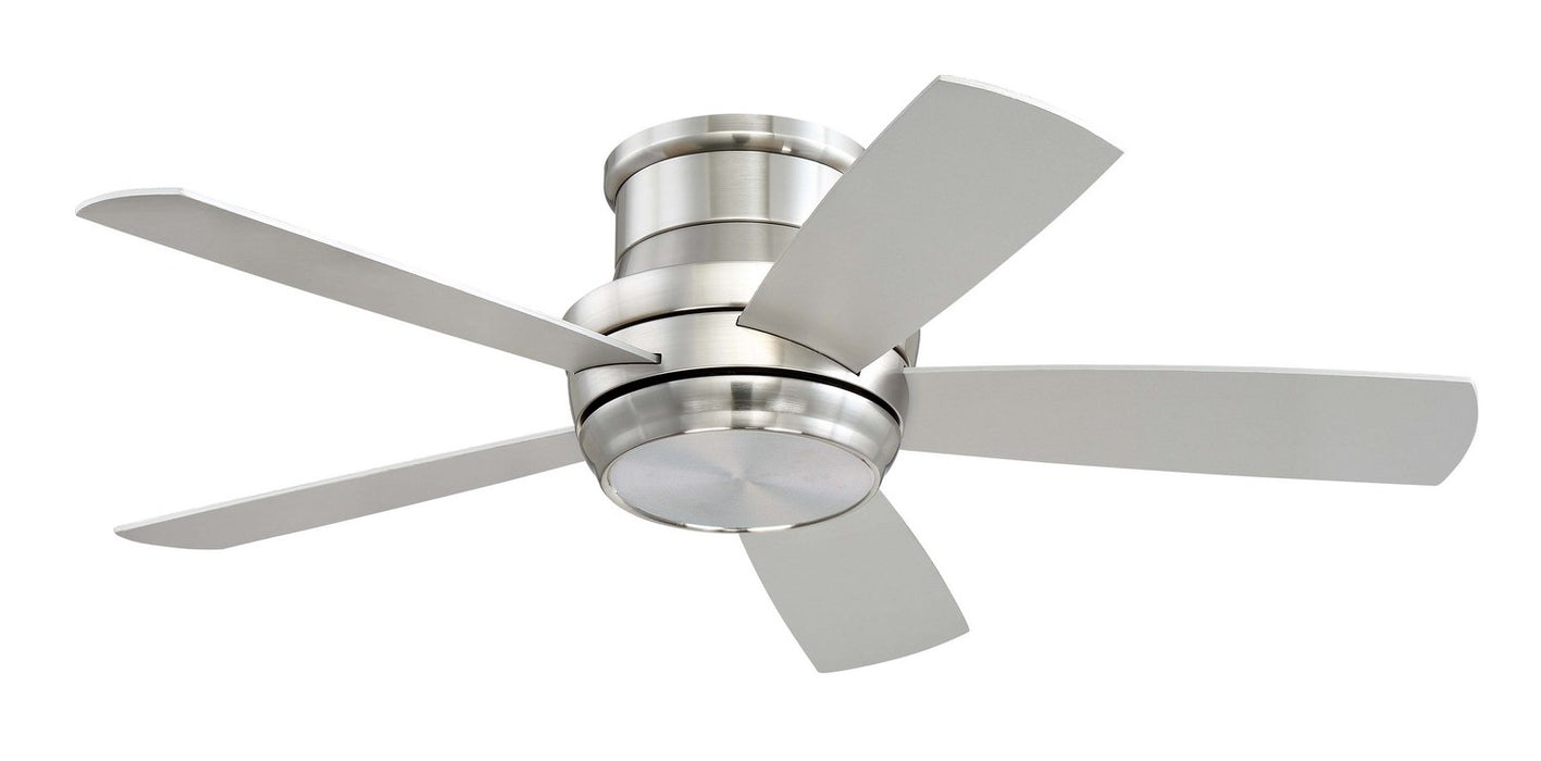 Craftmade - TMPH44BNK5 - 44" Ceiling Fan w/Blades and Light Kit - Tempo Hugger - Brushed Polished Nickel