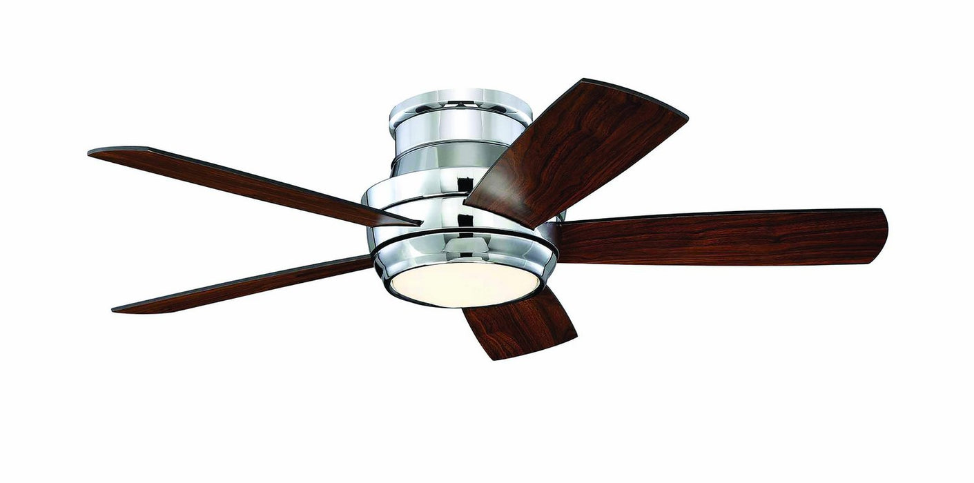 Craftmade Tempo Hugger TMPH44CH5 44" Ceiling Fan w/Blades and Light Kit in Chrome