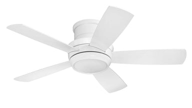 Craftmade Tempo Hugger TMPH44W5 44" Ceiling Fan w/Blades and Light Kit in White