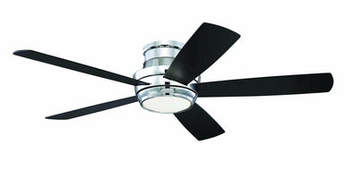 Craftmade Tempo Hugger TMPH52CH5 52" Ceiling Fan w/Blades and Light Kit in Chrome