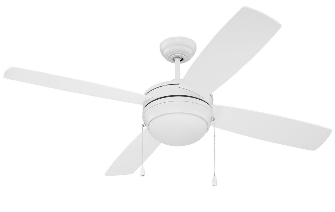 Craftmade - LAV52MWW4-NRG - 52" Ceiling Fan w/ Blades and Light Kit - Laval - Matte White