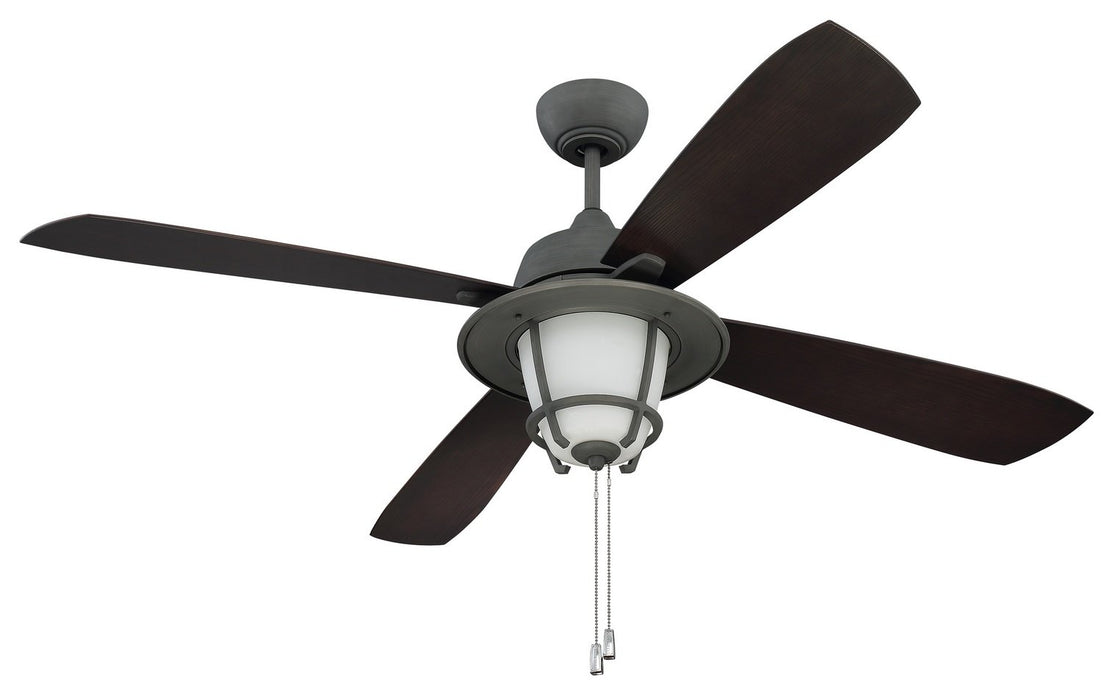 Craftmade - MR56AGV4C1 - 56" Ceiling Fan w/ Blades and Light Kit - Morrow Bay - Aged Galvanized