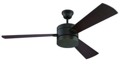 Craftmade - TRI54ESP3 - 54" Ceiling Fan w/ Blades and Light Kit - Triad - Espresso