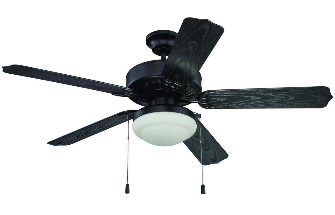 Craftmade END52MBK5PC1 52" Ceiling Fan w/ Blades and Light Kit - Cove Harbor in Matte Black