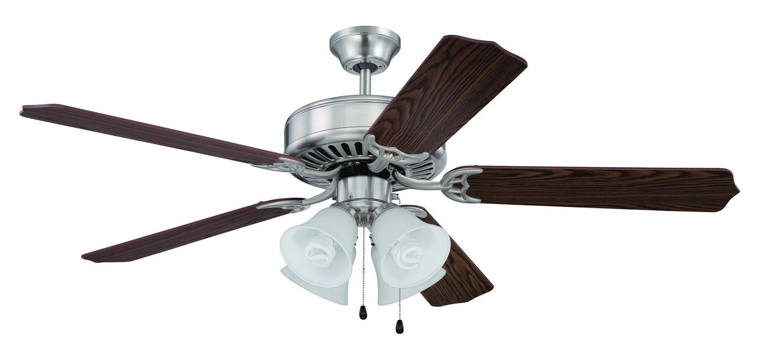 Craftmade - K11202 - 52" Ceiling Fan Motor with Blades Included - Pro Builder 203 - Brushed Polished Nickel