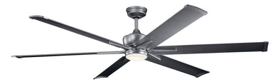 Kichler - 300301WSP - 80``Ceiling Fan - Szeplo Patio - Weathered Steel Powder Coat