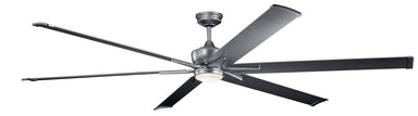 Kichler - 300302WSP - 96``Ceiling Fan - Szeplo Patio - Weathered Steel Powder Coat