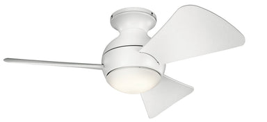 Kichler - 330150MWH - 34``Ceiling Fan - Sola - Matte White