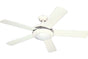 Westinghouse 7801765 52" Comet in White with Reversible White and White Washed Pine Blades Indoor Rated Ceiling Fan