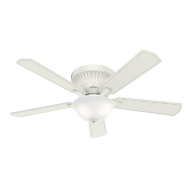 Hunter 59549 Chauncey 54" - Low Profile Fresh White