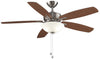 Fanimation - FP6285BBN - 52" Ceiling Fan - Aire Deluxe - Brushed Nickel