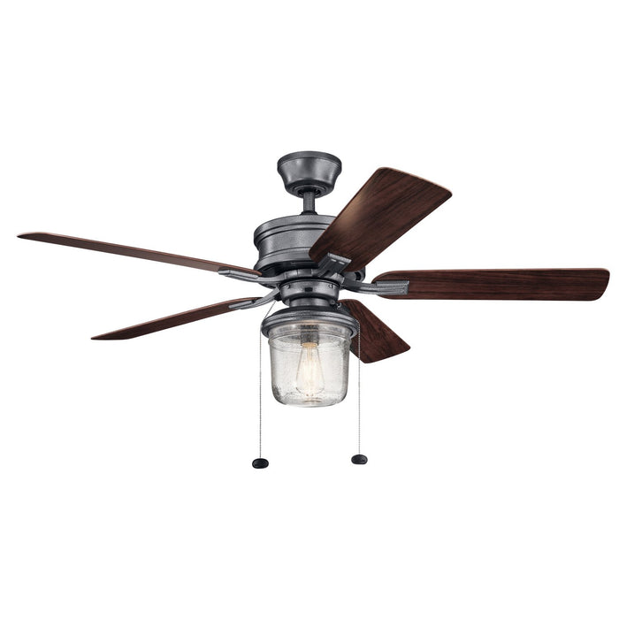 Kichler - 310220WSP - 52``Ceiling Fan - Tess - Weathered Steel Powder Coat