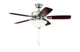 Craftmade - TCE42BNK5C1 - 42''Ceiling Fan - Twist N Click - Brushed Polished Nickel