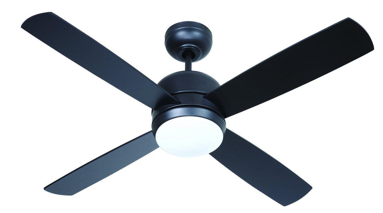 Craftmade MN44FB4-LED-UCI 44" Ceiling Fan - Montreal in Flat Black