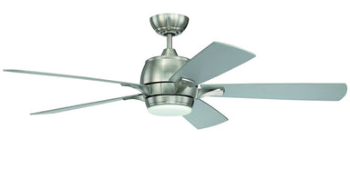 Craftmade STE52BNK5 52" Ceiling Fan - Stellar in Brushed Polished Nickel