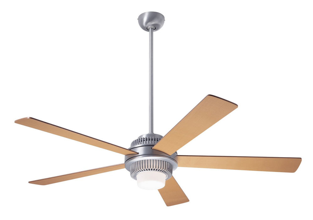 Modern Fan CoSolus Fan, Brushed Aluminum Finish, 52"  Maple Blades, 17W LED, Fan Speed and Light Control (3-wire) 52" Ceiling Fan from the Solus collection in Brushed Aluminum finish