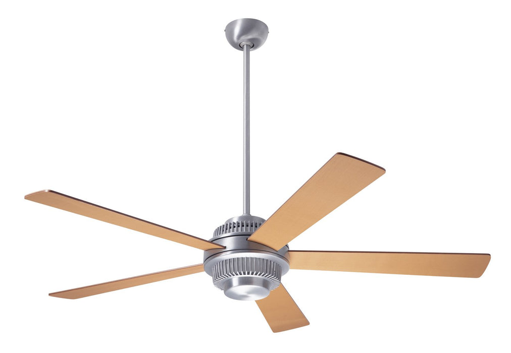 Modern Fan CoSolus Fan, Brushed Aluminum Finish, 52"  Maple Blades, No Light, Fan Speed Control 52" Ceiling Fan from the Solus collection in Brushed Aluminum finish