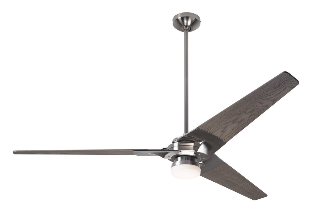 Modern Fan Co 62" Ceiling Fan from the Torsion collection in Bright Nickel finish