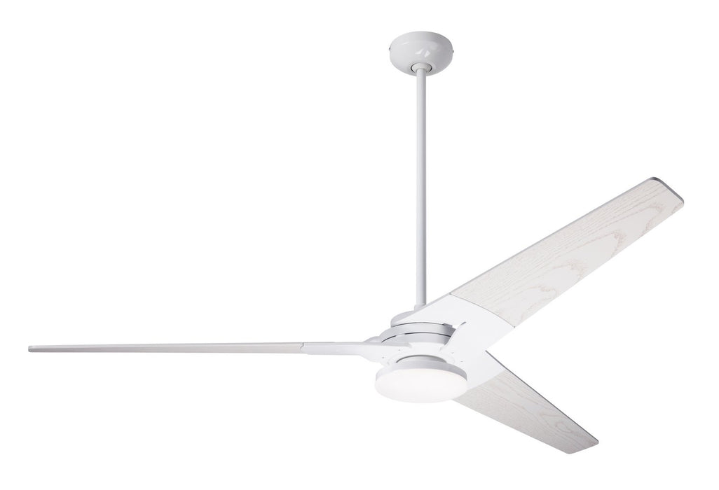 Modern Fan Co 62" Ceiling Fan from the Torsion collection in Gloss White finish